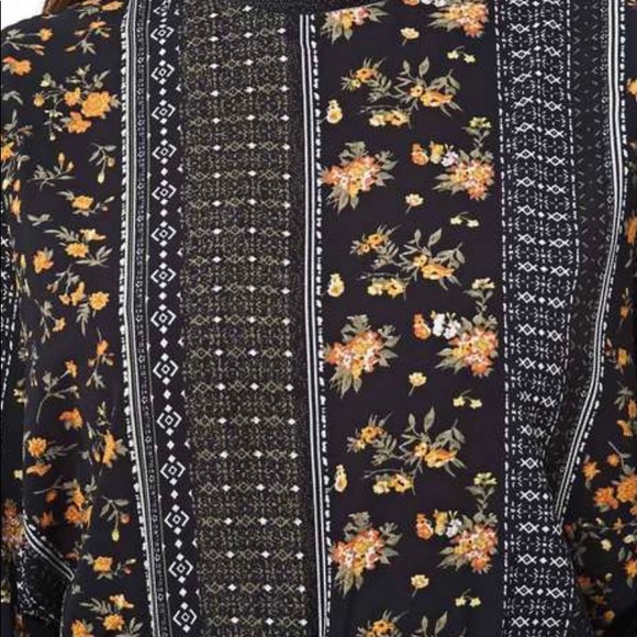 VERO MODA Floral Print Fit & Flare Midi Dress With High Neck Size XS - Picture 6 of 16